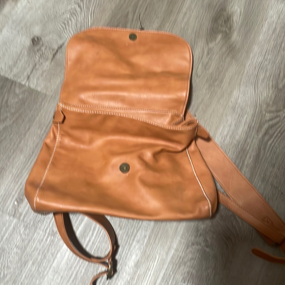 Universal thread faux leather backpack